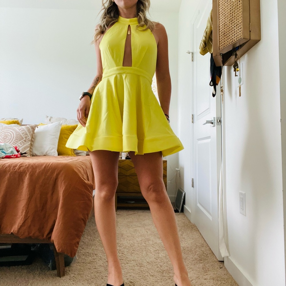 Luxxel Yellow Bell Dress